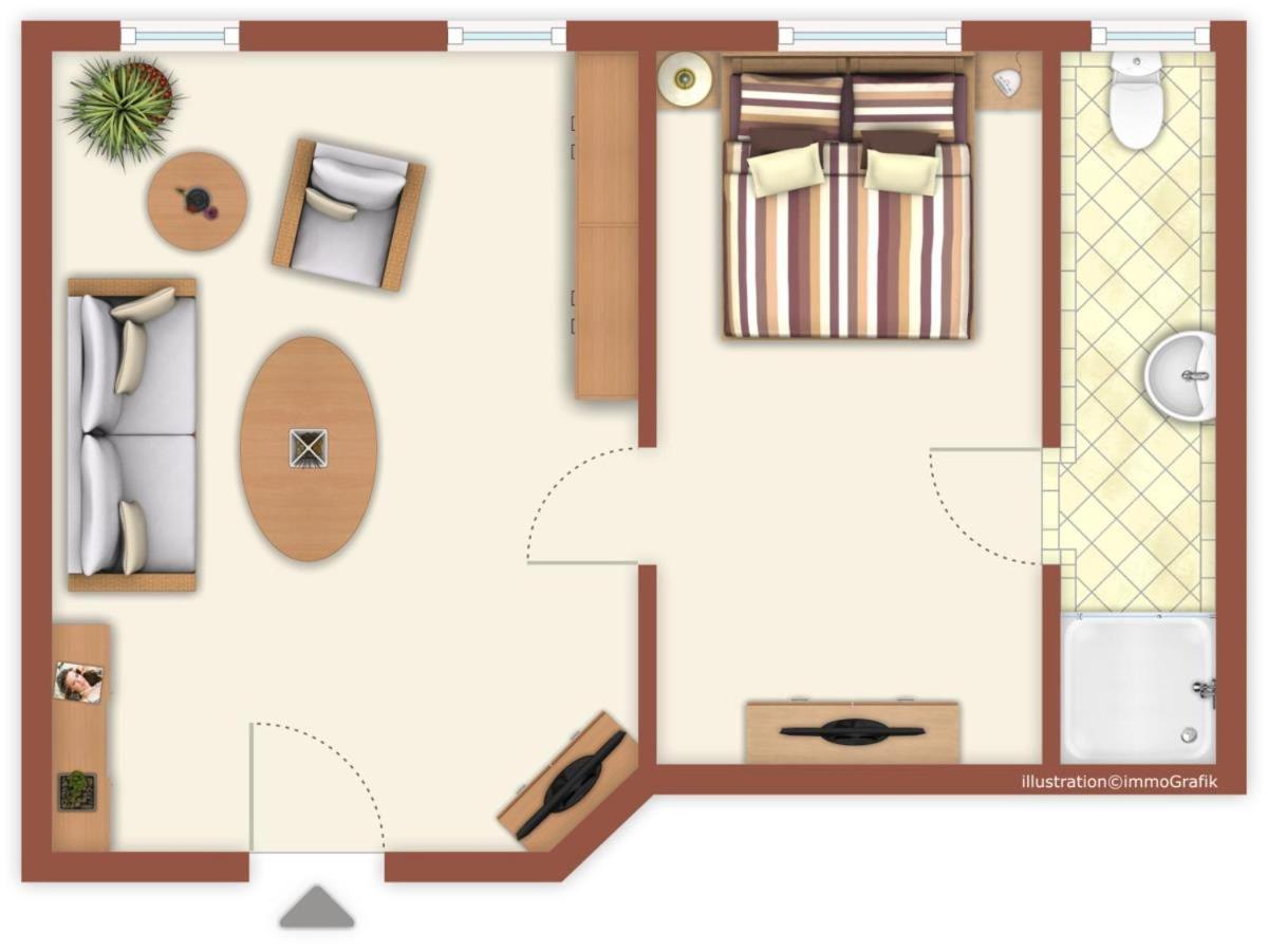 Doppelzimmer Zapfhahn, Direkt Am Alten Strom 로스토크 외부 사진